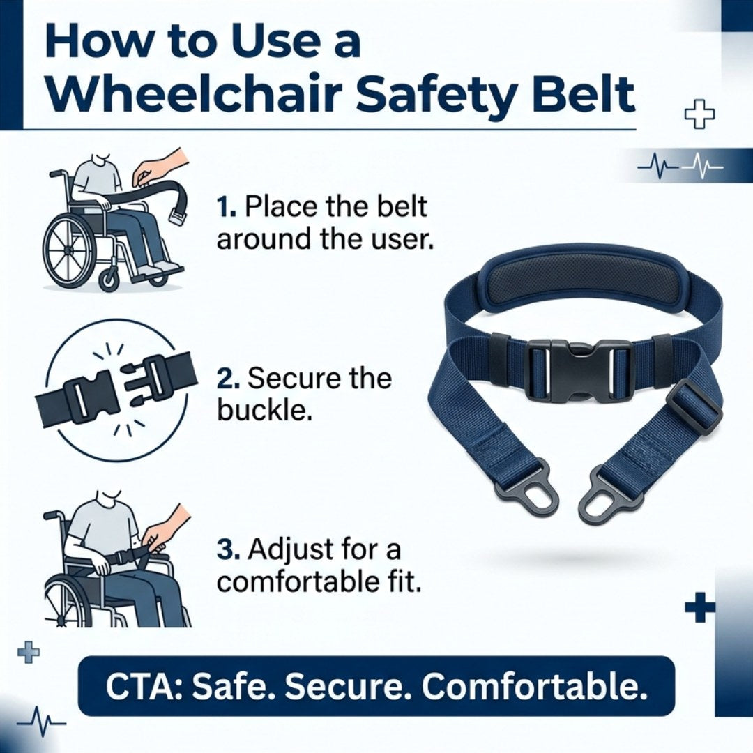 Wheelchair safety belt