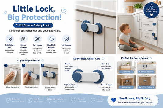 How to Install and Use Child Drawer Safety Locks for Secure Cabinet and Drawer Childproofing