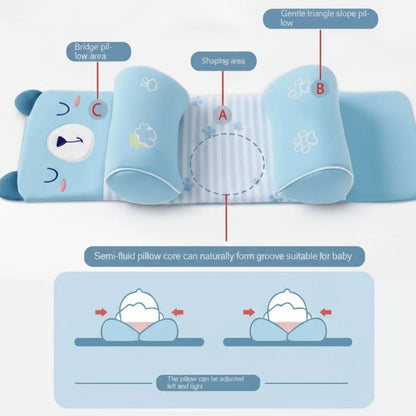 Adjustable newborn baby head shaping pillow designed for comfortable infant support and gentle head positioning.