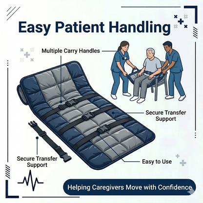 Patient Lift Stair Transfer Padded Mat.