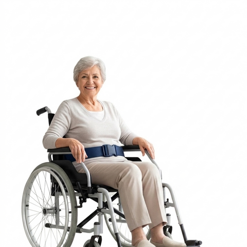 Wheelchair safety belt