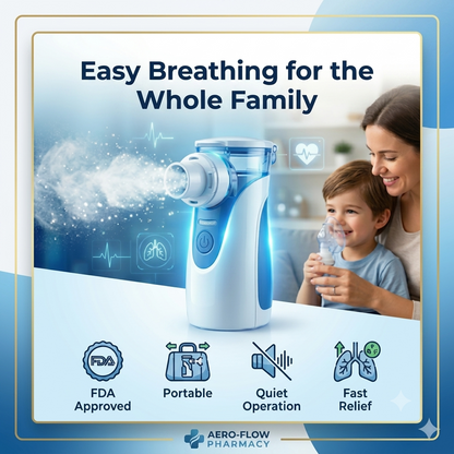 Nebuluxe Ultrasonic Portable Nebulizer Kit- FDA Approved