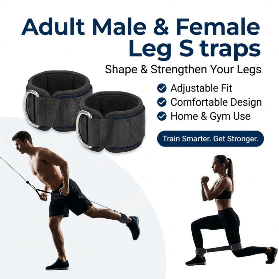 Adult male and female leg straps make the leg shape