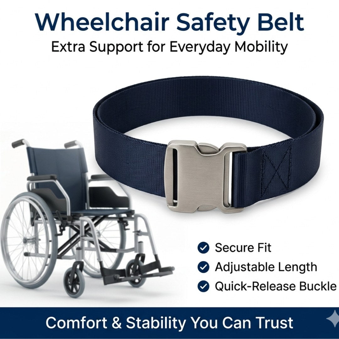 Wheelchair safety belt