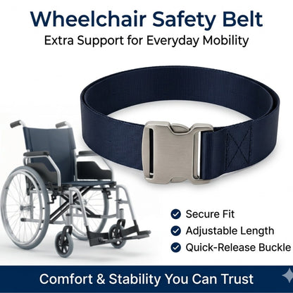Wheelchair safety belt