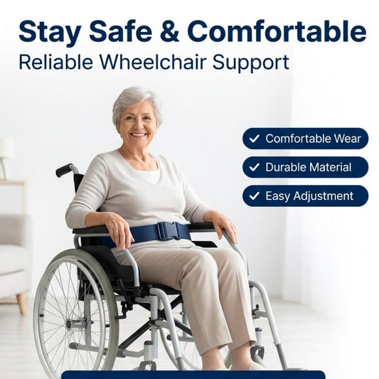 Wheelchair safety belt